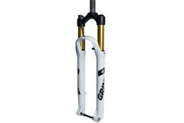 Вилка GRINZ ES-547 HRLO AIR 29"1.1\8"ход120мм, воздушная, локаут гидравлический, магний, под ось 15мм, безрезьбовая, белая\черная\золотая, 1,8кг. без оси!