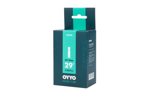 Камера OYYO, TF29, 28/29*2.125/2.4, бутил, Presta FV60, велонипель