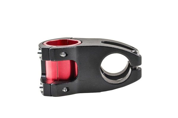 Вынос руля MODE MD-HS1019,1,4\1-1\8",A-Head,L-50mm,руль 31.8mm,на вилку 35\31,8мм, алюминиевый, черный\красный